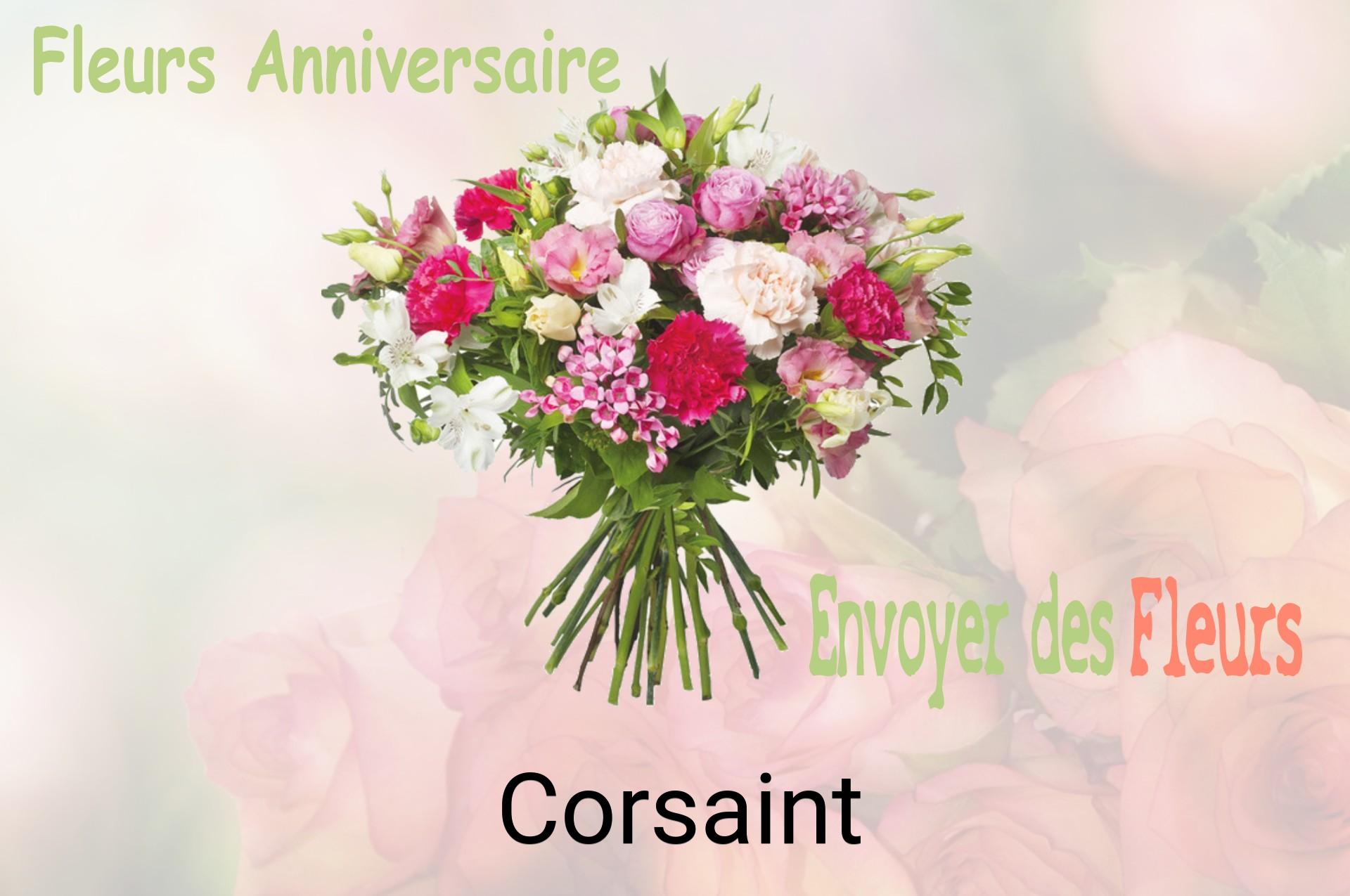 Bouquet de fleurs d’anniversaire livré à Corsaint