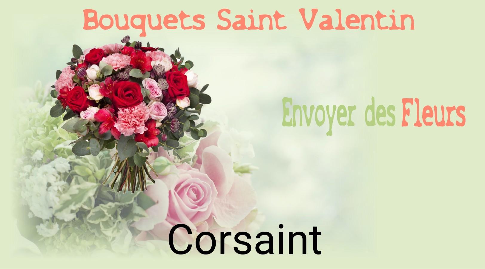 Roses de Saint-Valentin livrées à Corsaint